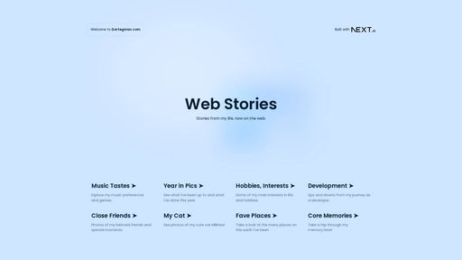 Web Stories website screenshot